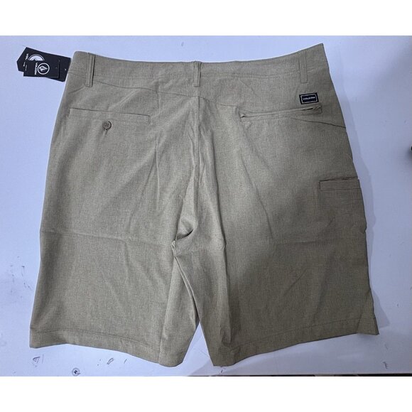 NEW WITH TAGS Volcom Men's 40 Khaki Beige Kerosene Hybrid Chino Shorts - Picture 2 of 5